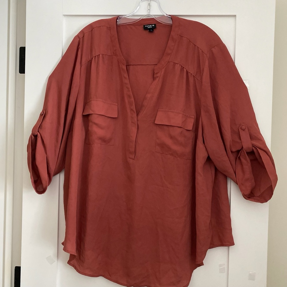 [#23] Flowy Top, Size 3X